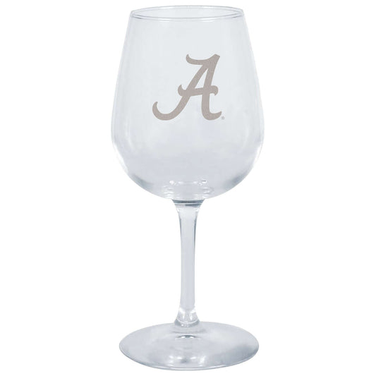 12.75oz Stemmed Wine Glass | Alabama Crimson Tide