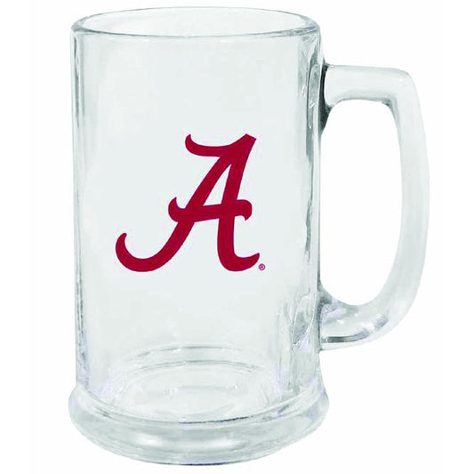 15oz Decal Glass Stein | Alabama Crimson Tide