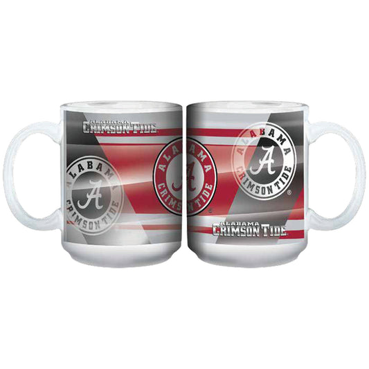 15oz White Shadow Mug | Alabama Crimson Tide