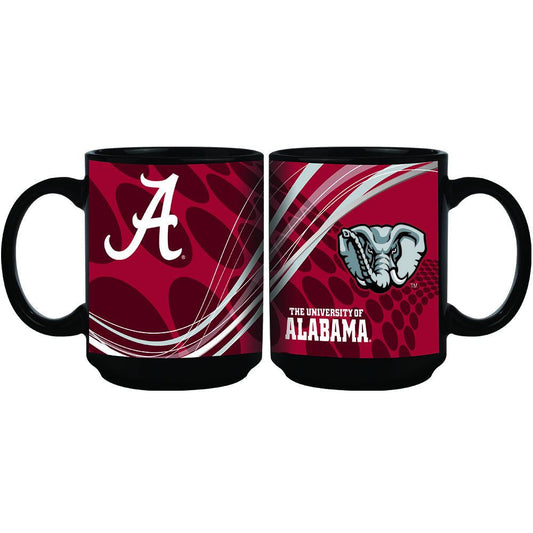 15oz Dynamic Style Black Mug | Alabama Crimson Tide