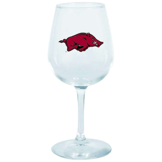 12.75oz Decal Wine Glass | Arkansas Razorbacks