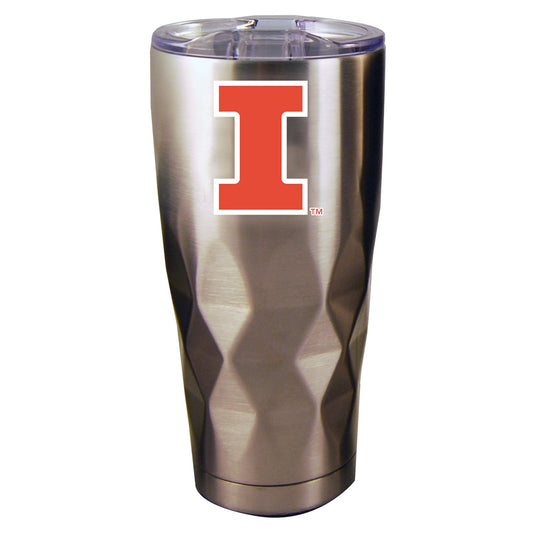 22oz Diamond Stainless Steel Tumbler | Illinois Fighting Illini