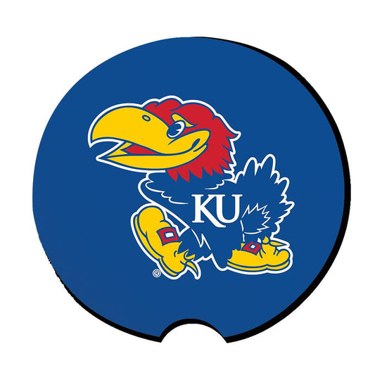 Two Logo Neoprene Travel Coasters | Kansas Jayhawks