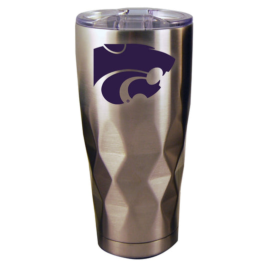 22oz Diamond Stainless Steel Tumbler | Kansas State Wildcats