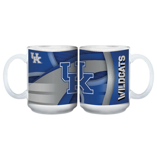 15oz White Carbon Fiber Mug |  Kentucky