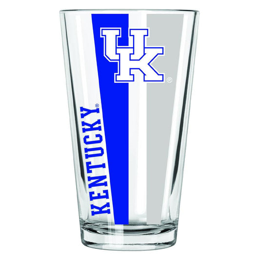 16oz Decal Pint Glass w/Large Vertical Paint | University of Kentucky