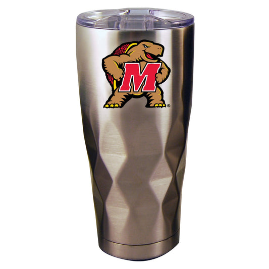 22oz Diamond Stainless Steel Tumbler | Maryland Terrapins