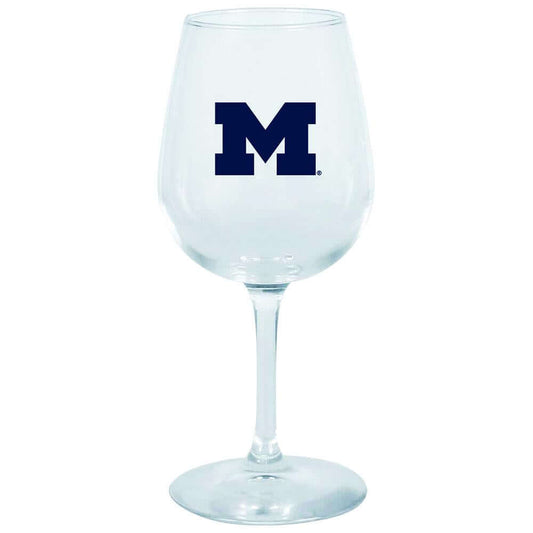 12.75oz Decal Wine Glass | Michigan Wolverines