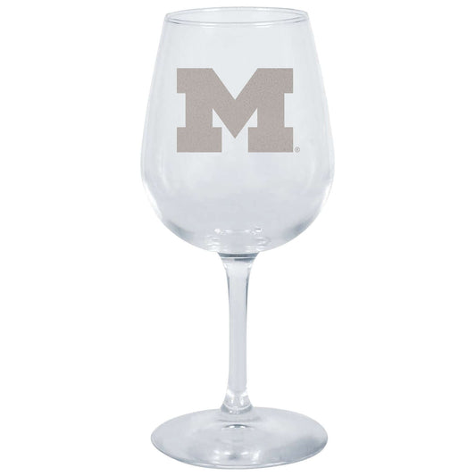 12.75oz Stemmed Wine Glass | Michigan Wolverines