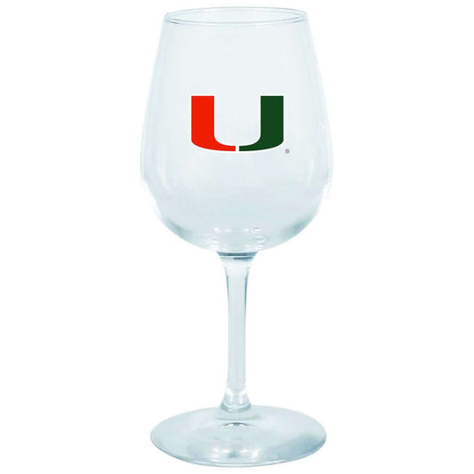 12.75oz Decal Wine Glass Miami