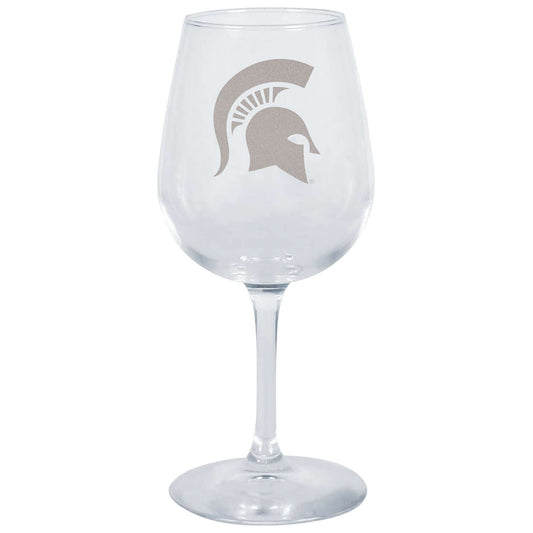 12.75oz Stemmed Wine Glass | Michigan State Spartans