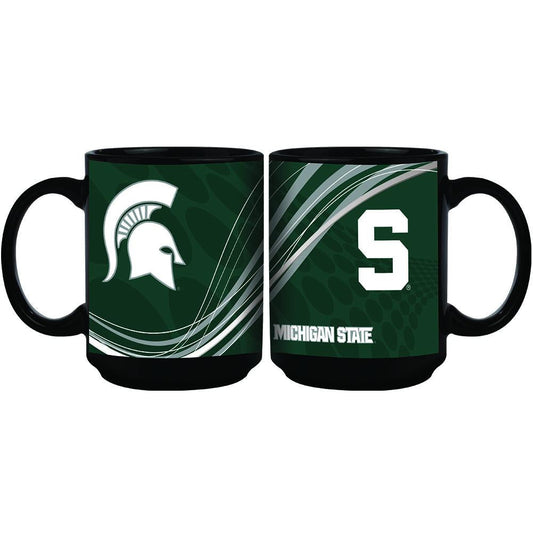 15oz Dynamic Style Black Mug | MICHIGAN STATE