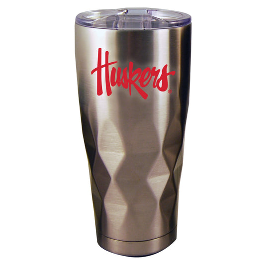 22oz Diamond Stainless Steel Tumbler | Nebraska Cornhuskers