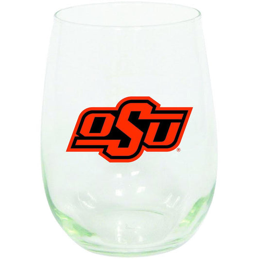 15oz Stemless Glass Tumbler | OK St