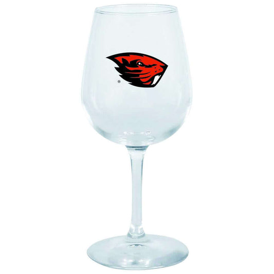 12.75oz Decal Wine Glass OR St