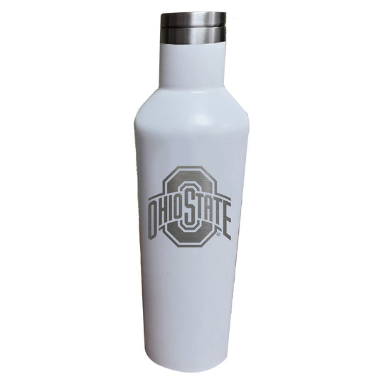 17oz White Etched Infinity Bottle | Ohio State University Buckeyes