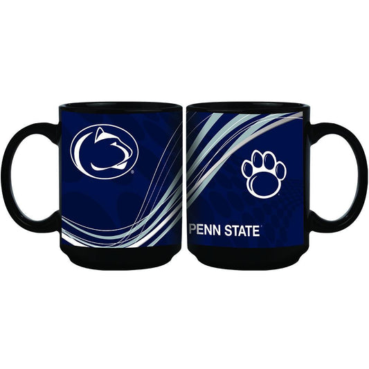 15oz Dynamic Style Black Mug | Penn State University