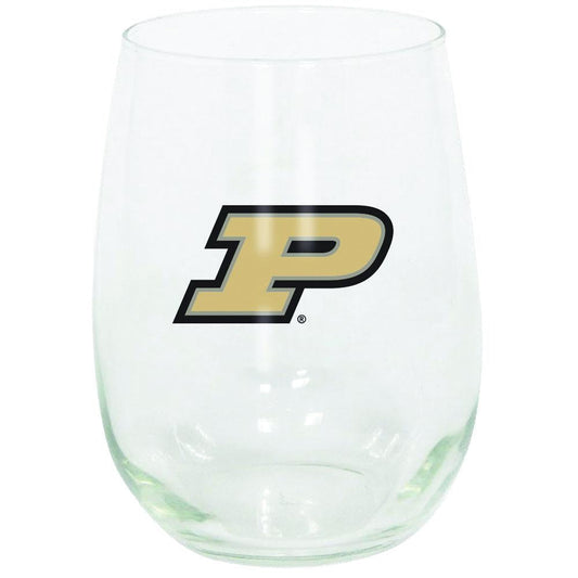 15oz Stemless Glass Tumbler | Purdue