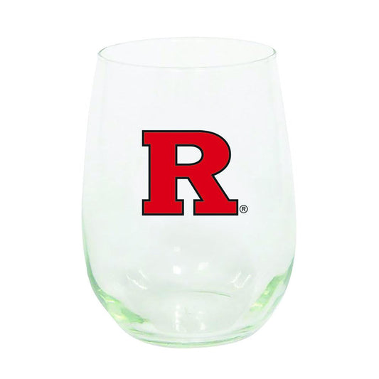 15oz Stemless Glass Tumbler | Rutgers