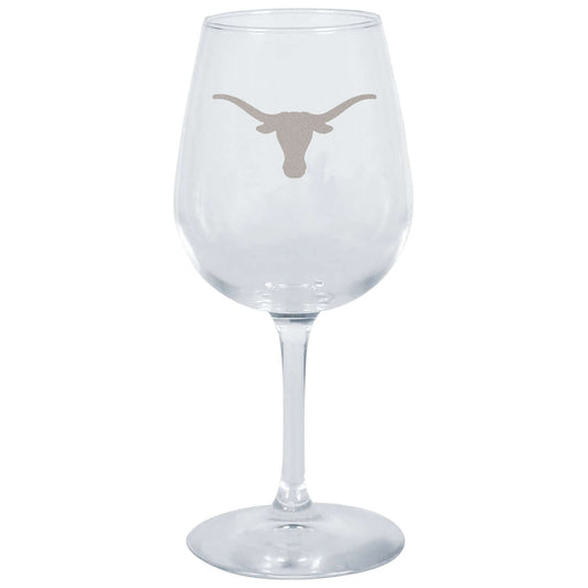 12.75oz Stemmed Wine Glass | Texas Longhorns