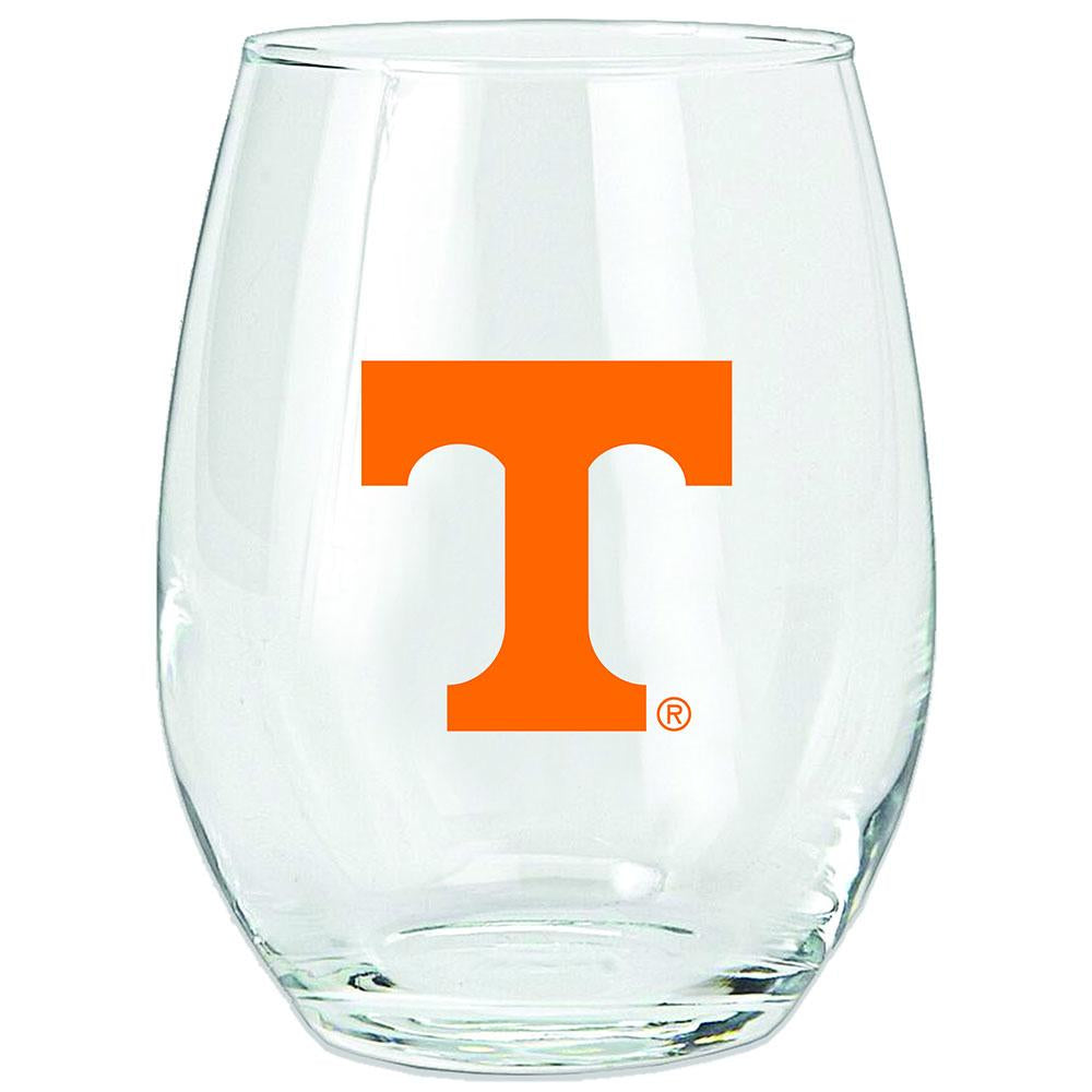 15oz Stemless Glass Tumbler | Tennessee Volunteers