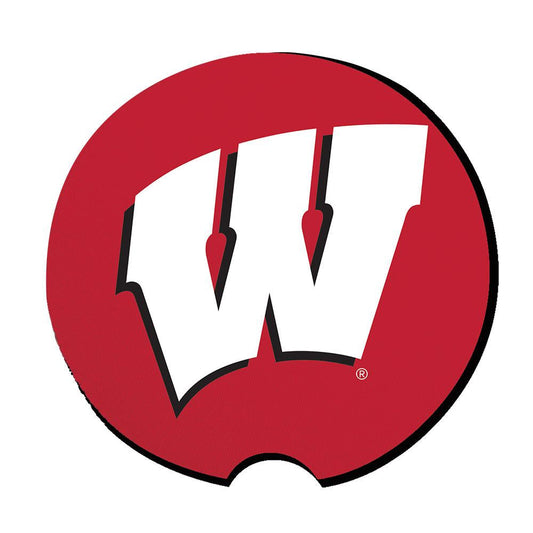 Two Logo Neoprene Travel Coasters | Wisconsin Badgers