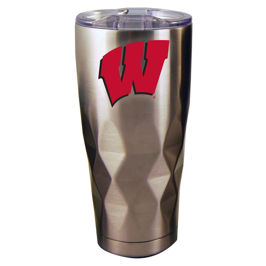 22oz Diamond Stainless Steel Tumbler | Wisconsin Badgers