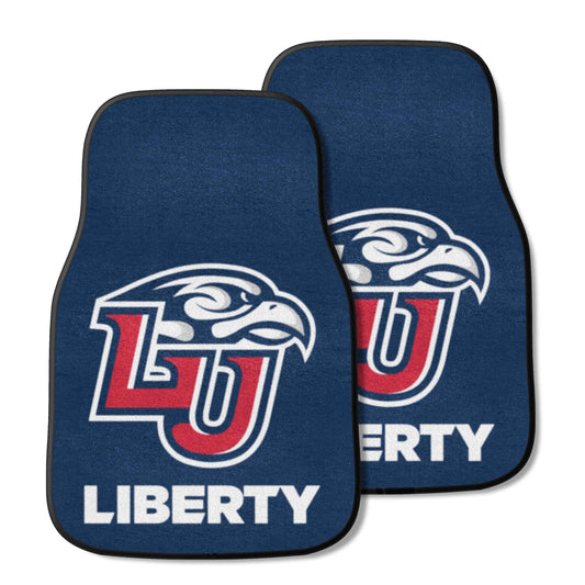 Liberty University 2-pc Carpet Car Mat Set