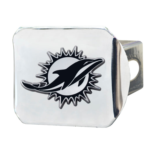 NFL - Miami Dolphins Hitch Cover - Chrome