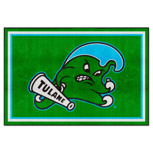 Tulane University 5x8 Rug