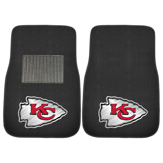 NFL - Kansas City Chiefs 2-pc Embroidered Car Mat Set