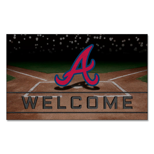 MLB - Atlanta Braves Crumb Rubber Door Mat