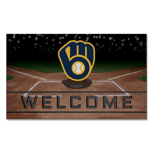 MLB - Milwaukee Brewers Crumb Rubber Door Mat