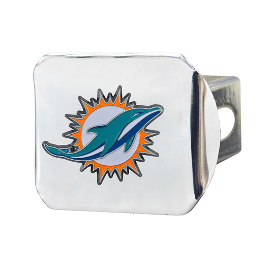 NFL - Miami Dolphins Color Hitch Cover - Chrome