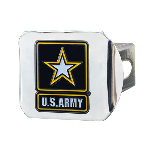 U.S. Army Color Hitch Cover - Chrome