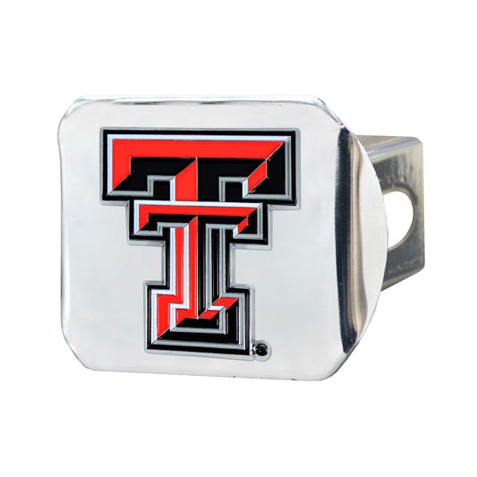 Texas Tech University Color Hitch Cover - Chrome