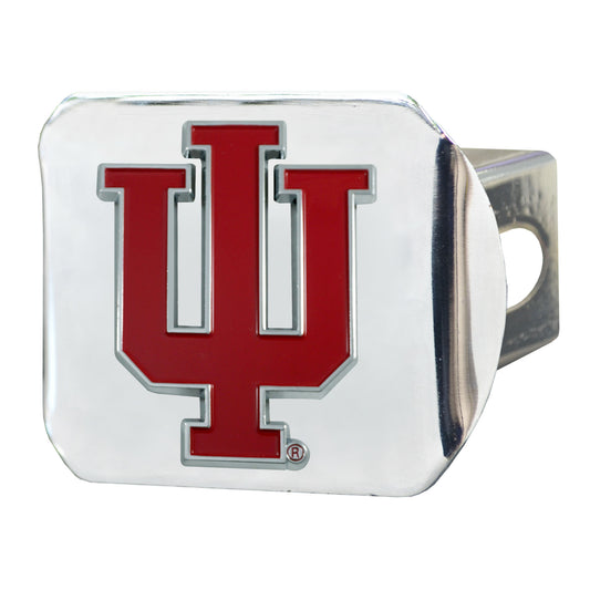 Indiana University Color Hitch Cover - Chrome