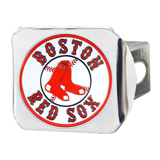 MLB - Boston Red Sox Color Hitch Cover - Chrome