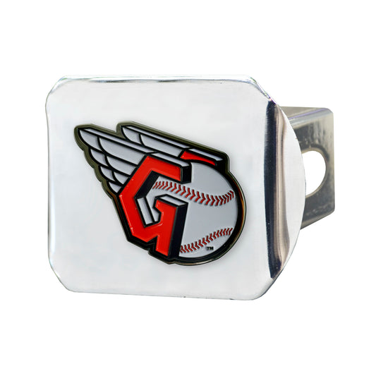 MLB - Cleveland Guardians Color Hitch Cover - Chrome