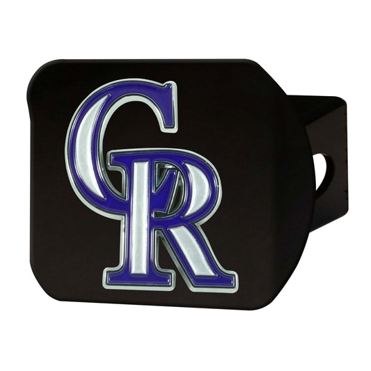 MLB - Colorado Rockies Color Hitch Cover - Black