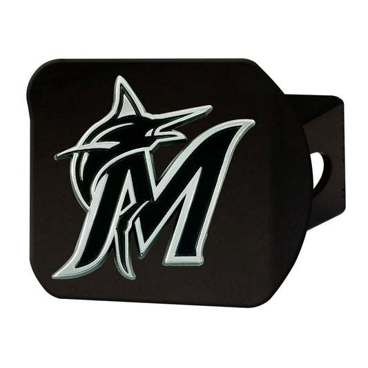 MLB - Miami Marlins Hitch Cover - Black