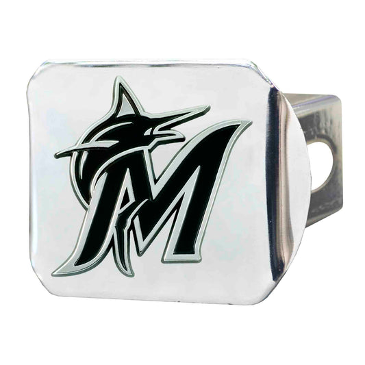 MLB - Miami Marlins Hitch Cover - Chrome