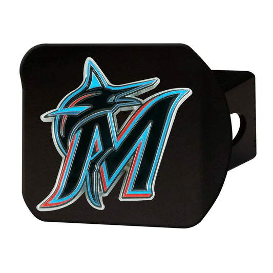 MLB - Miami Marlins Color Hitch Cover - Black