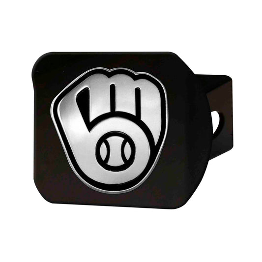 MLB - Milwaukee Brewers Hitch Cover - Black