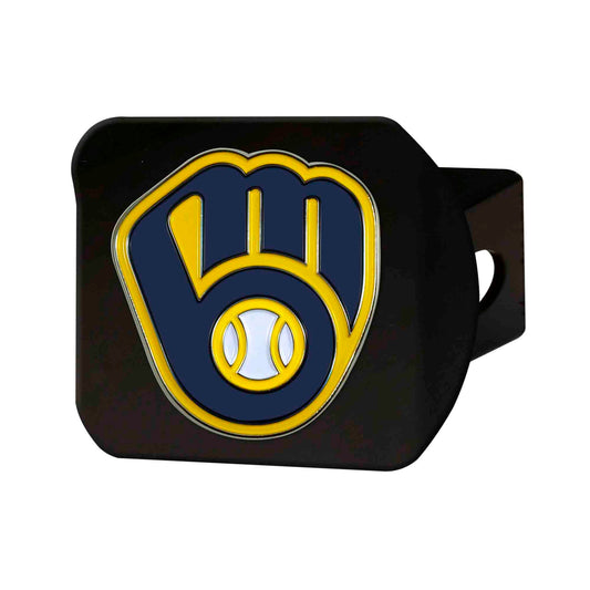 MLB - Milwaukee Brewers Color Hitch Cover - Black