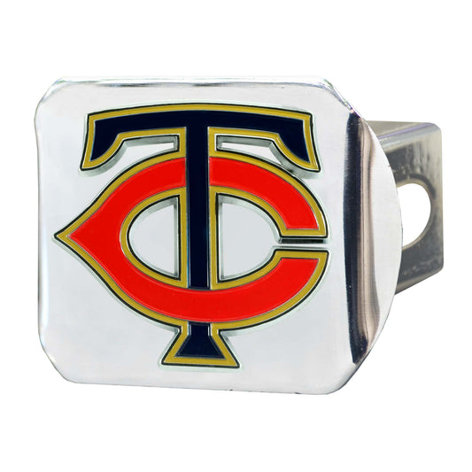 MLB - Minnesota Twins Color Hitch Cover - Chrome