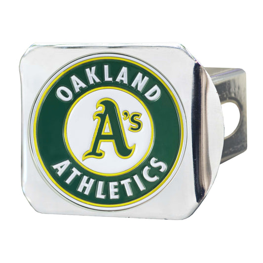 MLB - Oakland Athletics Color Hitch Cover - Chrome