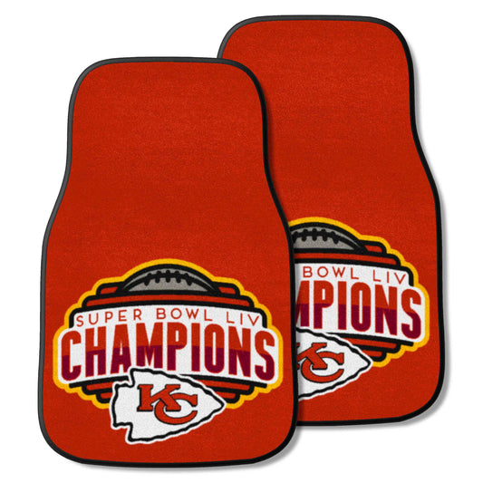 NFL - Kansas City Chiefs 2-pc Carpet Car Mat Set