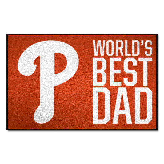 MLB - Philadelphia Phillies Starter Mat - World's Best Dad