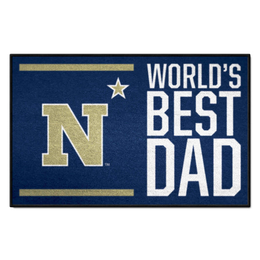 U.S. Naval Academy Starter Mat - World's Best Dad